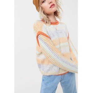 UO Marcia Mixed Knit Crew Neck Sweater